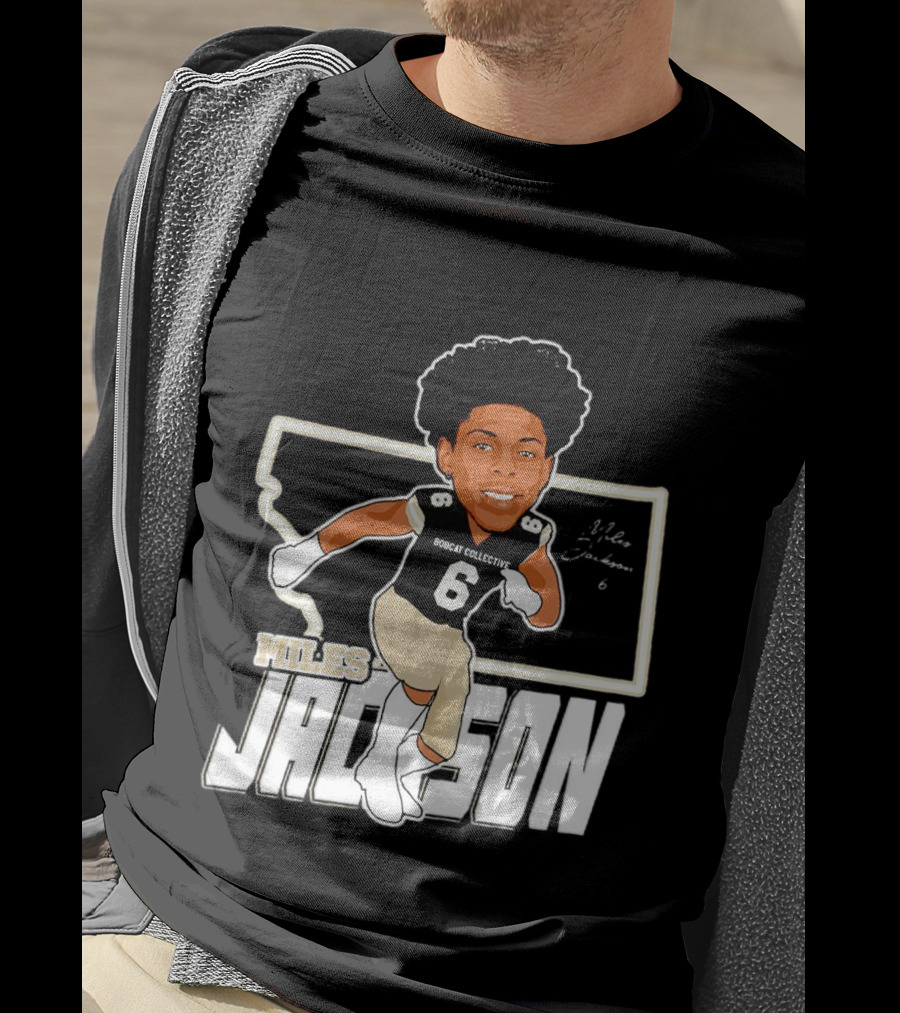 Miles Jackson Bobcat Collective Signature Montana State Bobcats T-Shirt