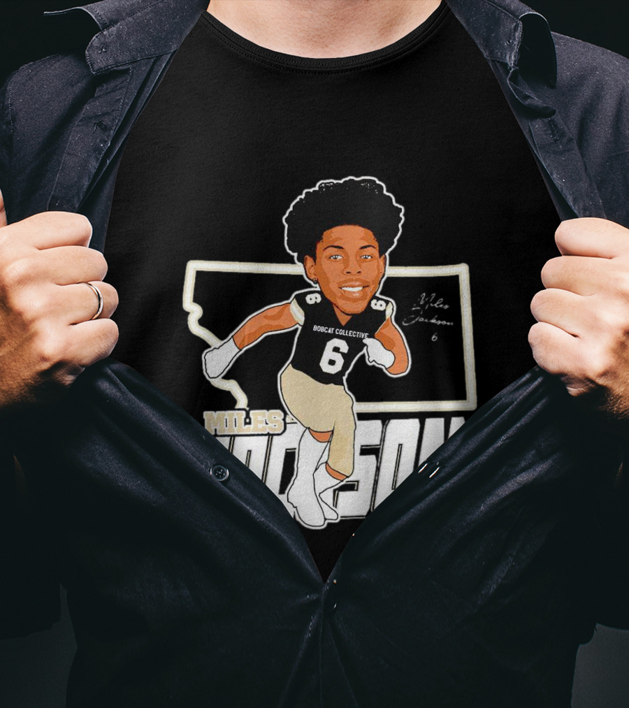 Miles Jackson Bobcat Collective Signature Montana State Bobcats T-Shirt