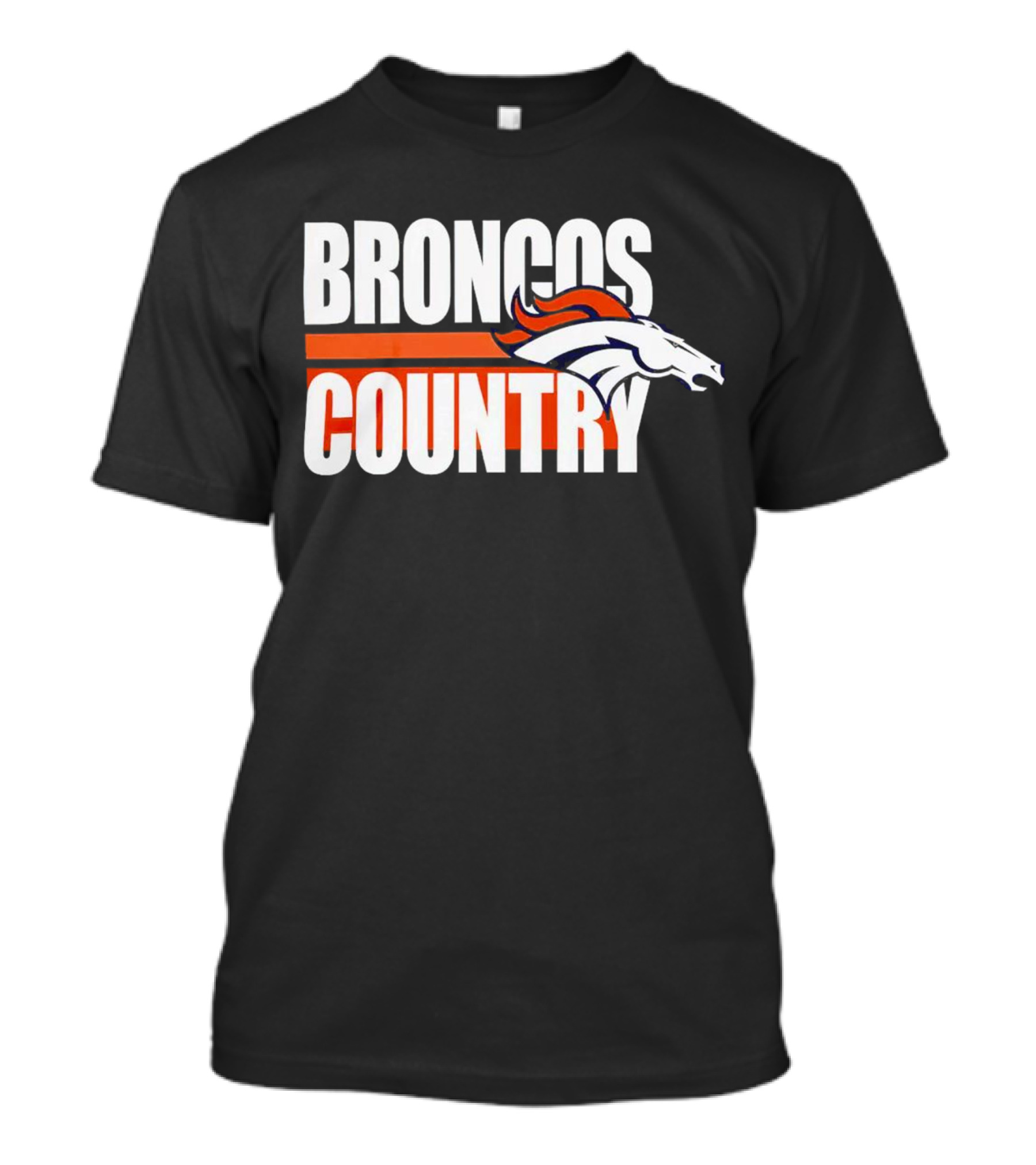 Denver Broncos Country Logo Blitz Essential T-Shirt