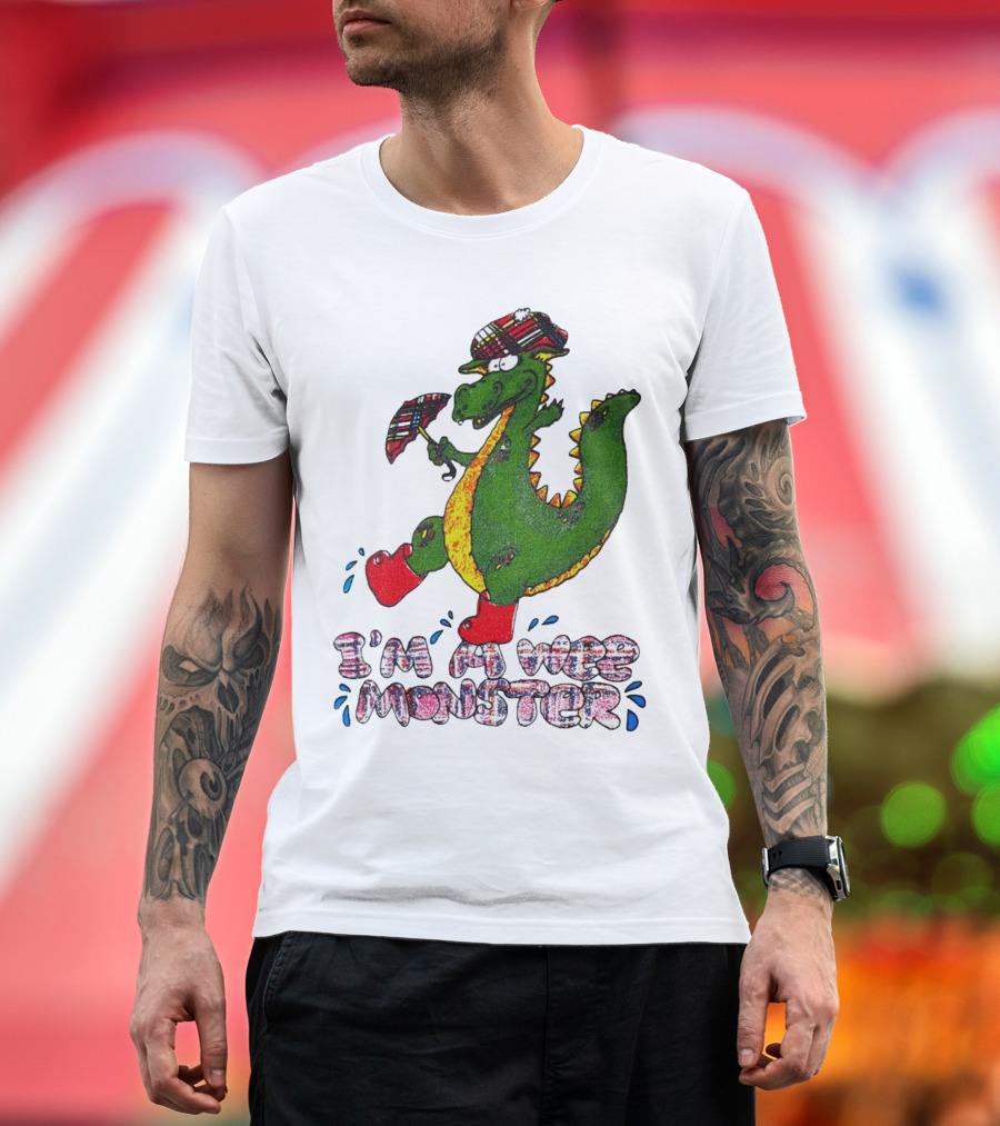 I’m a Wee Monster Scottish Dragon with Plaid Hat and Boots T-Shirt