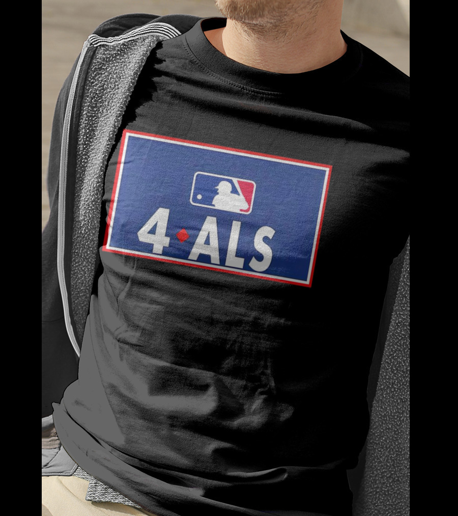 MLB 4 ALS Logo Baseball Diamond T-Shirt