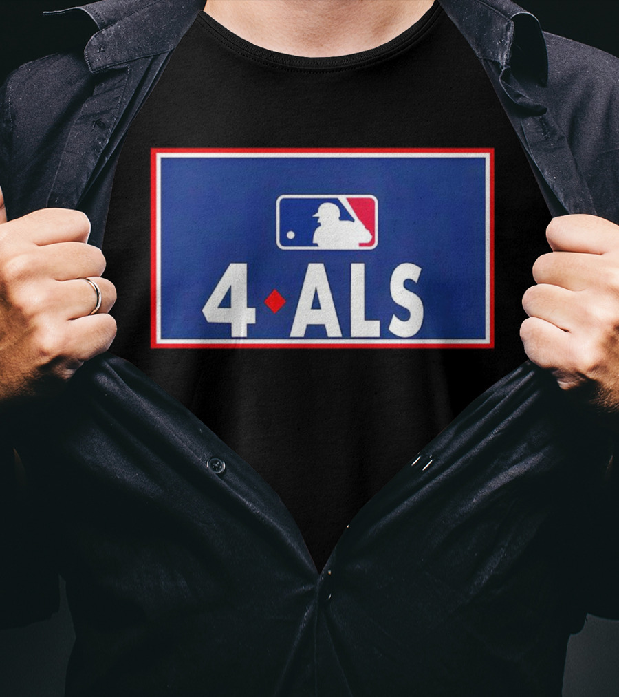 MLB 4 ALS Logo Baseball Diamond T-Shirt