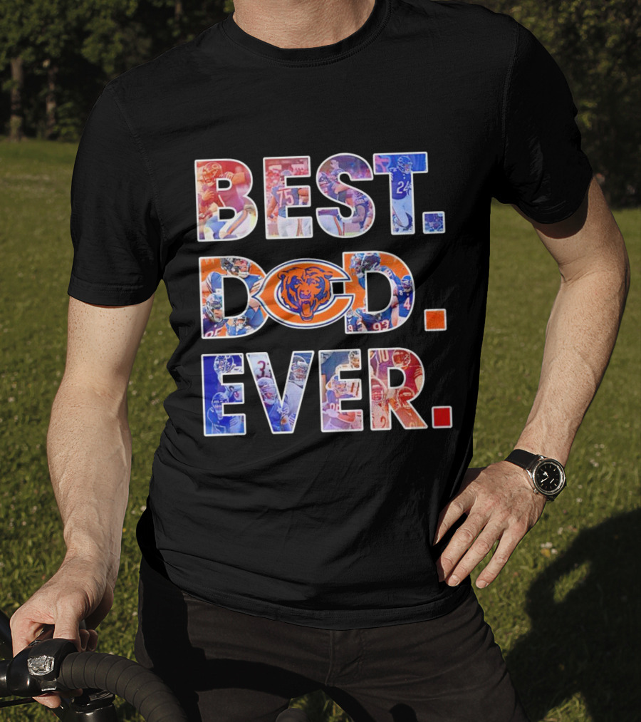 BEST DAD EVER NFL Chicago Bears T-Shirt