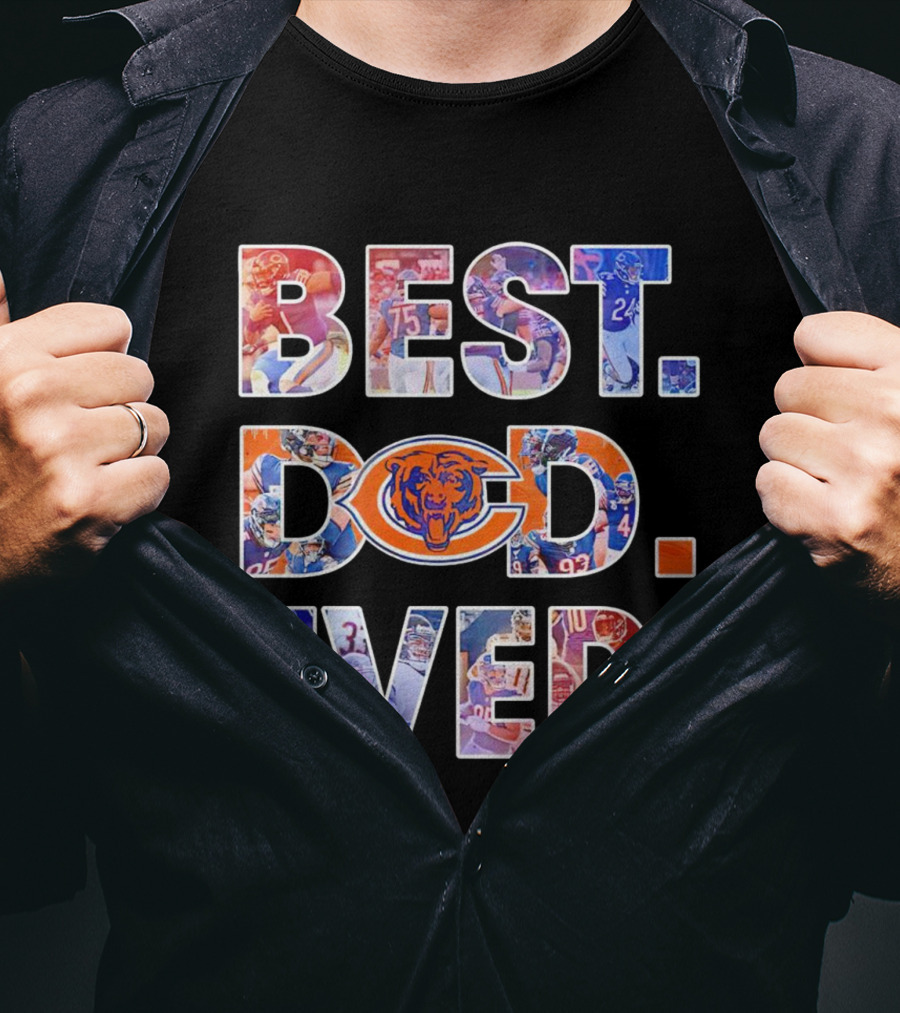 BEST DAD EVER NFL Chicago Bears T-Shirt