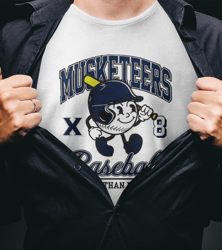Musketeers Baseball Xavier X 8 Jonathan Kelly Shersey T-Shirt