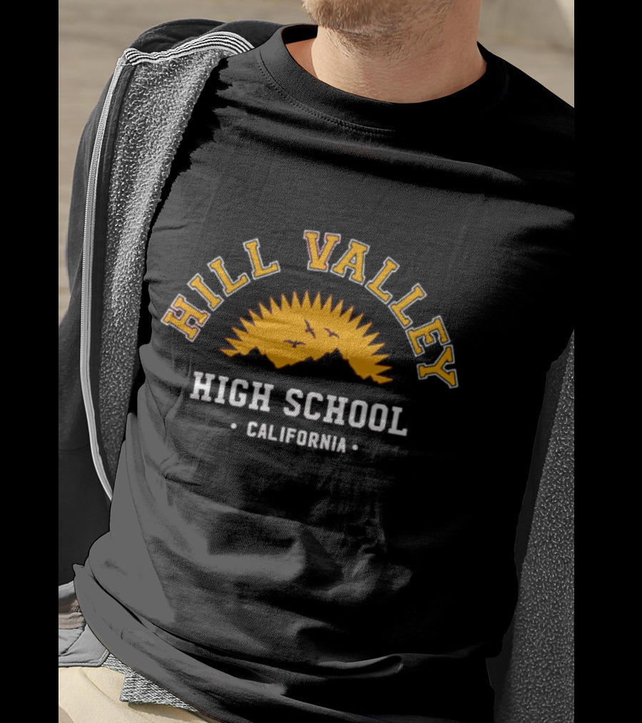 Hill Valley High School California Back To The Future Fan Gear T-Shirt