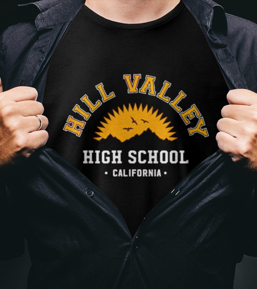 Hill Valley High School California Back To The Future Fan Gear T-Shirt