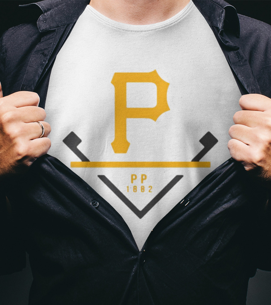 Pittsburgh Pirates P PP 1882 Baseball T-Shirt
