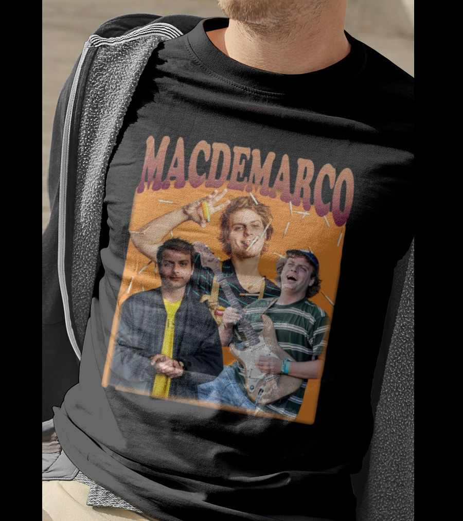Mac Demarco Cigarette Portrait Trio T-Shirt