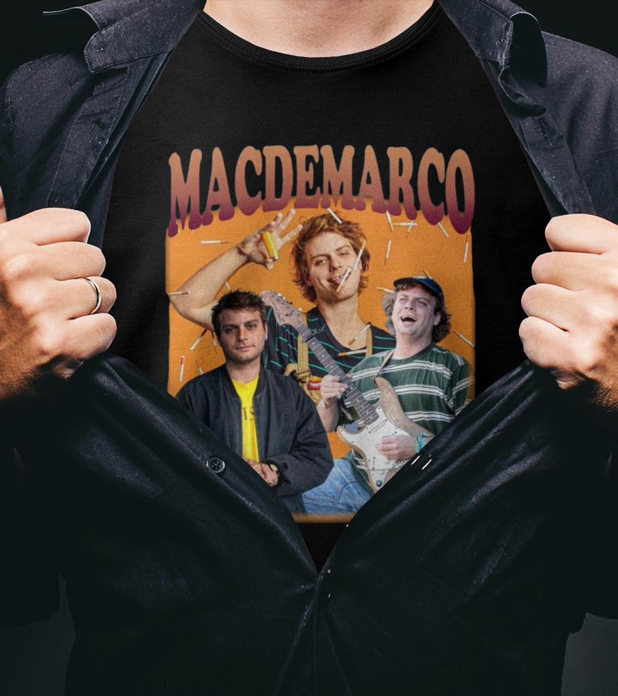 Mac Demarco Cigarette Portrait Trio T-Shirt