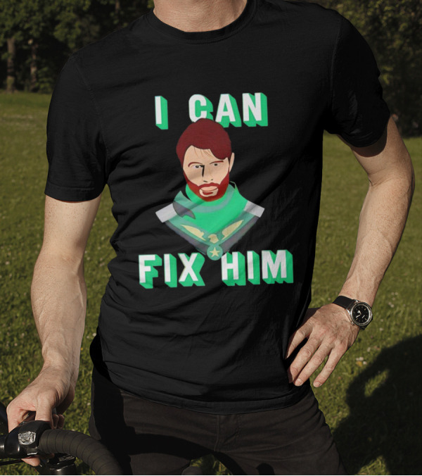 Nerdy Squirrel Studios Soldier Boy I Can Fix Him Superhero T-Shirt