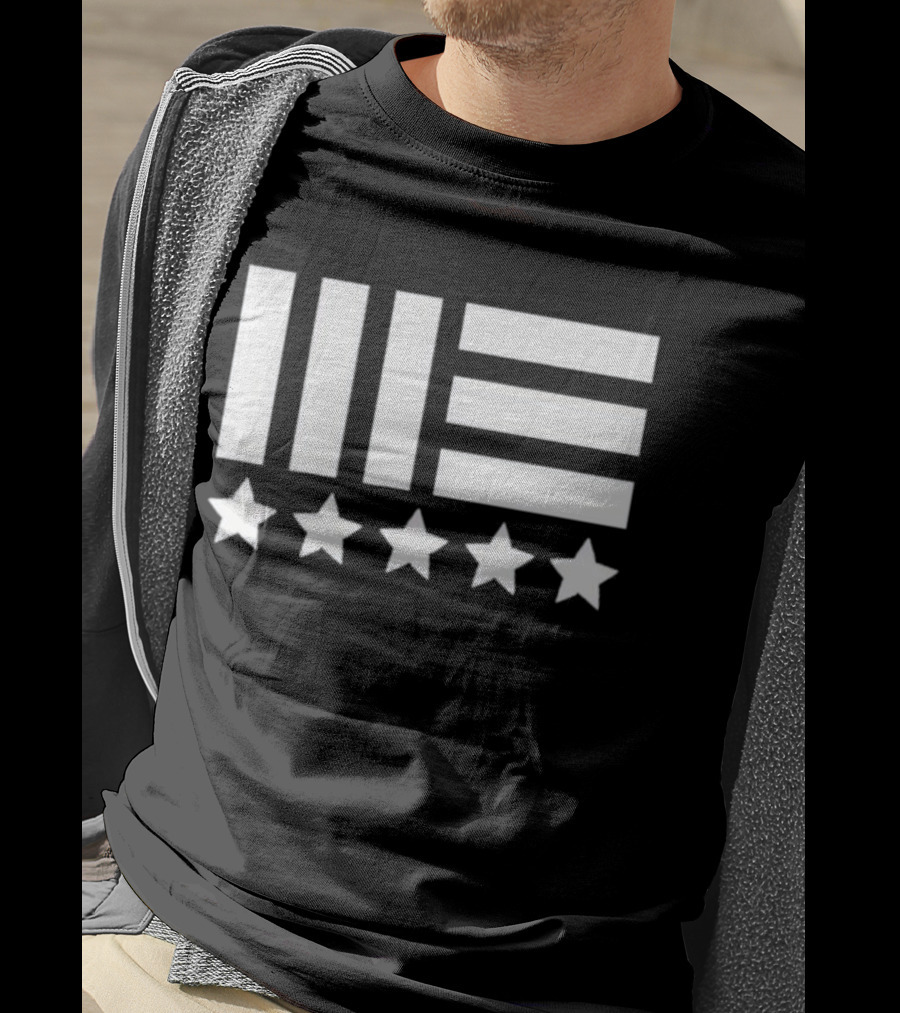 Tacticians Authority Far Cry Military Stripes And Stars Emblem T-Shirt