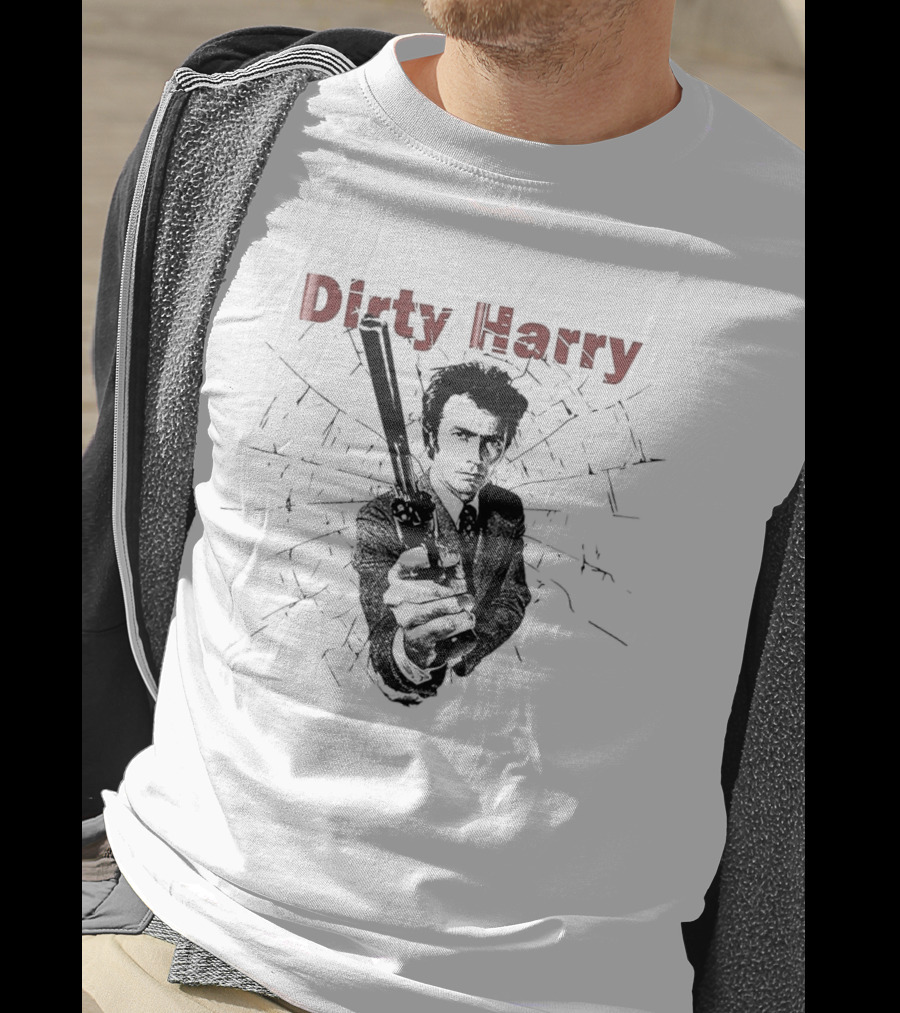 Dirty Harry Gun Scene Iconic T-Shirt