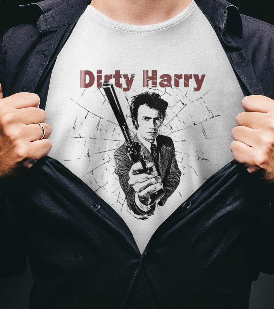 Dirty Harry Gun Scene Iconic T-Shirt