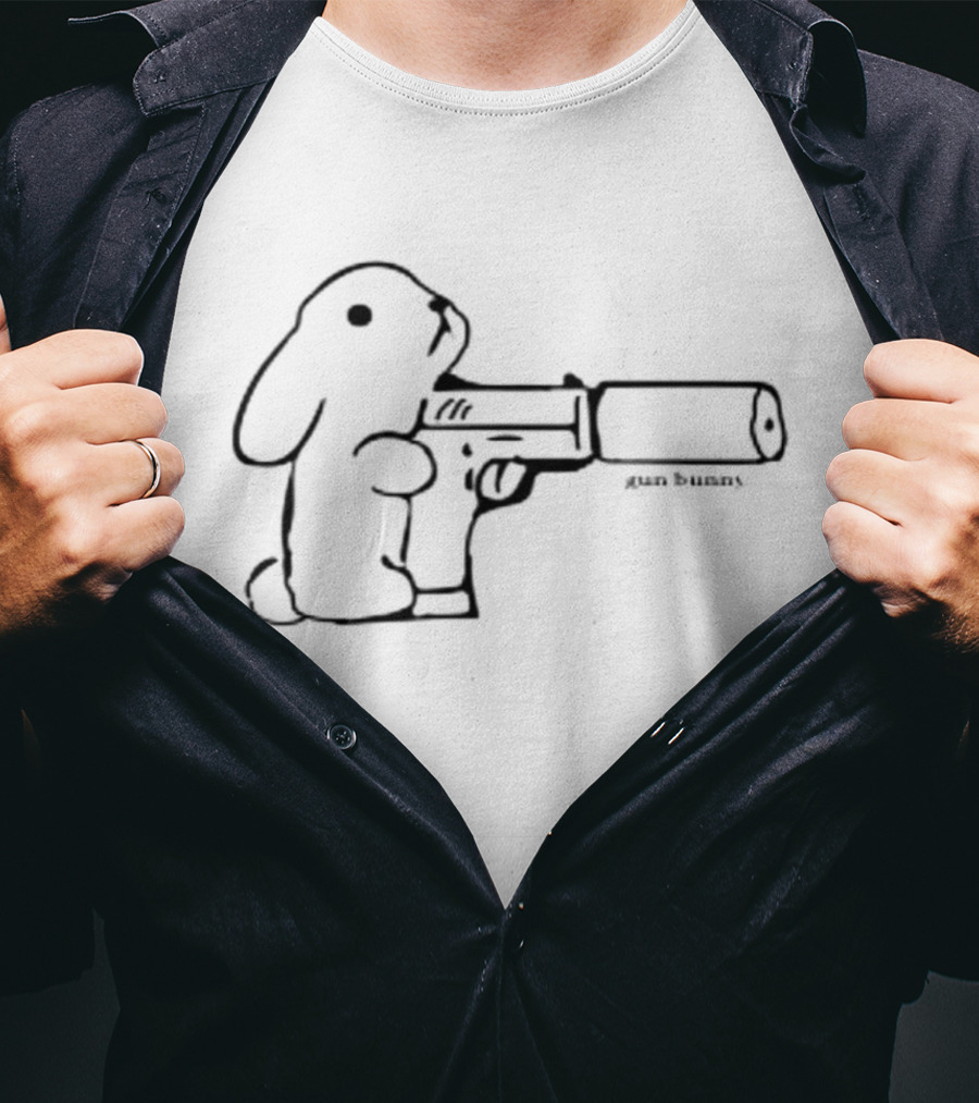 Gun Bunny Holding A Gun T-Shirt