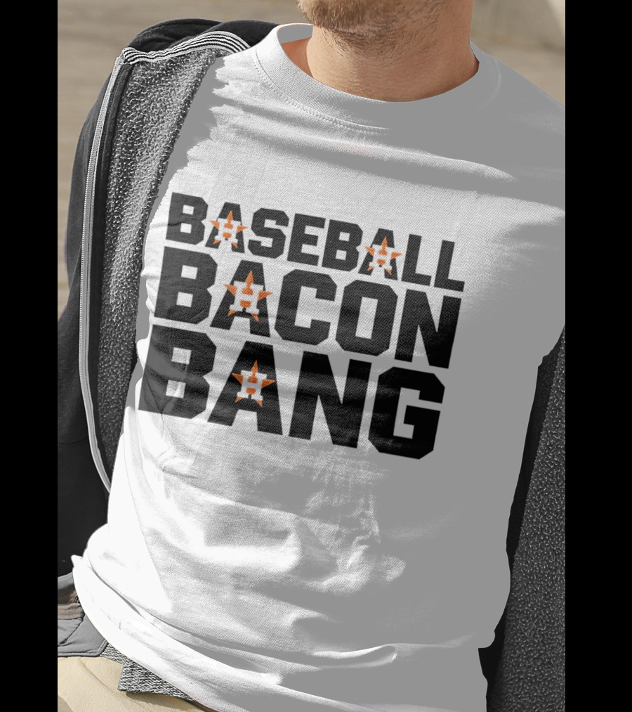 Houston Astros Baseball Bacon Bang T-Shirt