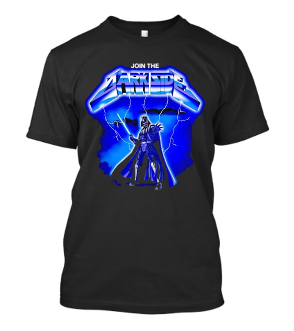 Join The Dark Side Darth Vader Lightning Star Wars T-Shirt