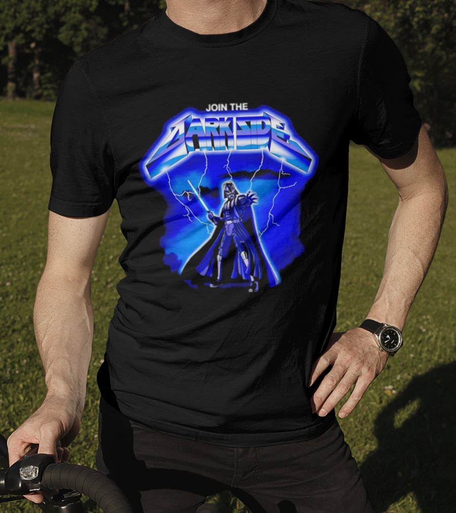 Join The Dark Side Darth Vader Lightning Star Wars T-Shirt