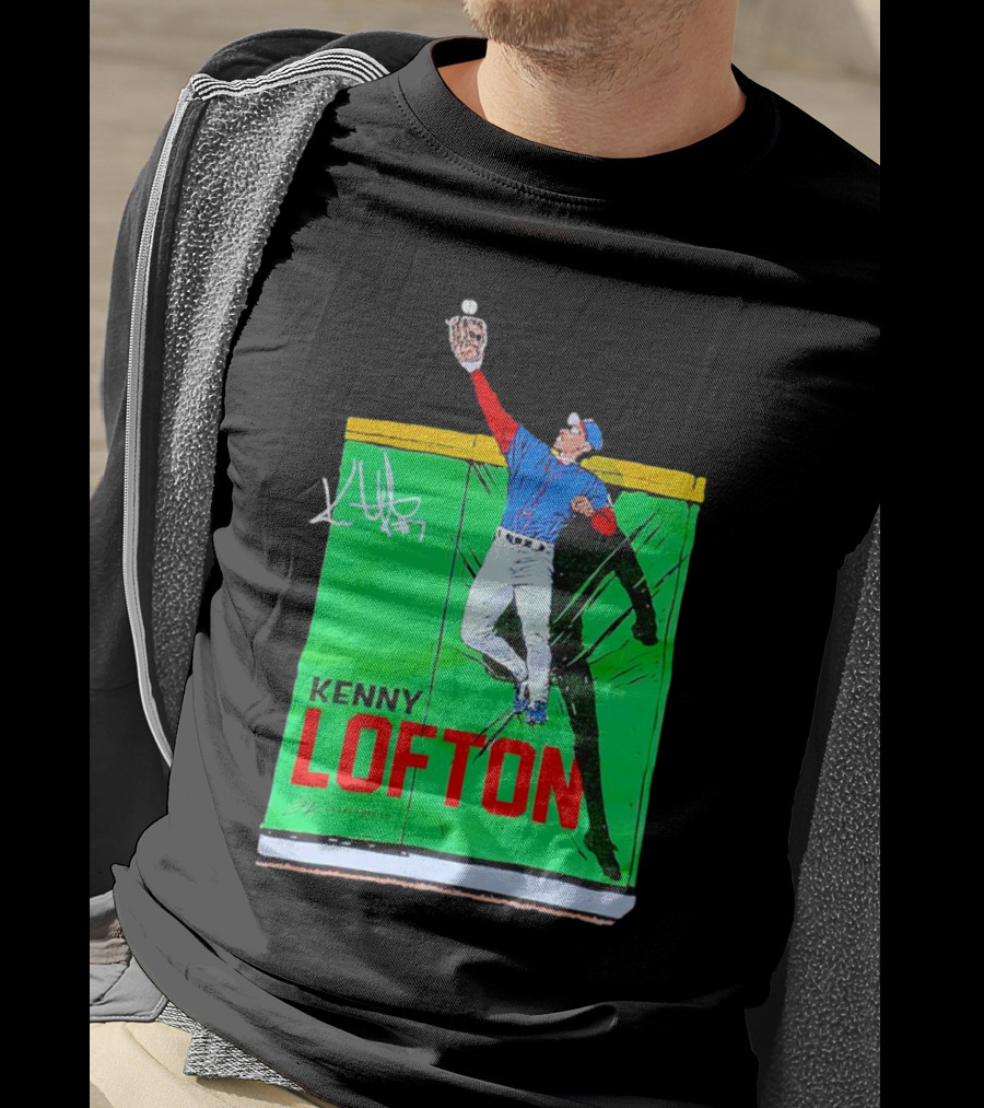 Kenny Lofton Signature Catch Baseball T-Shirt