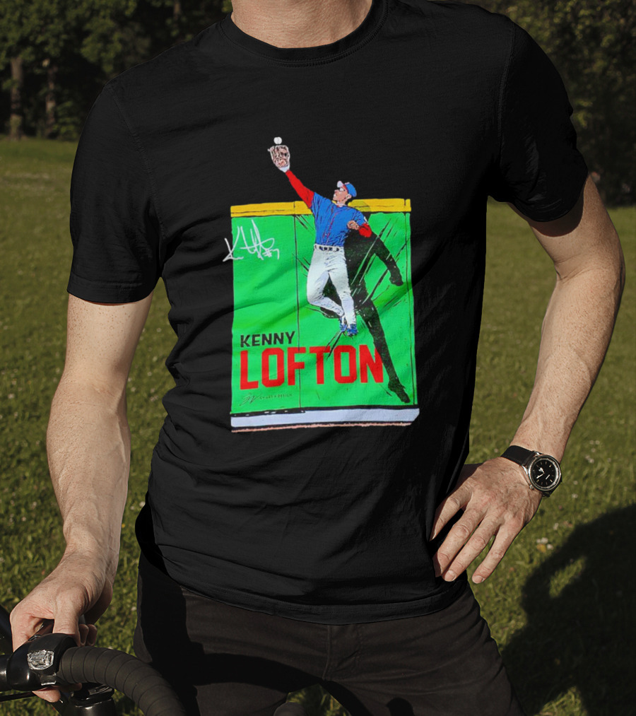 Kenny Lofton Signature Catch Baseball T-Shirt