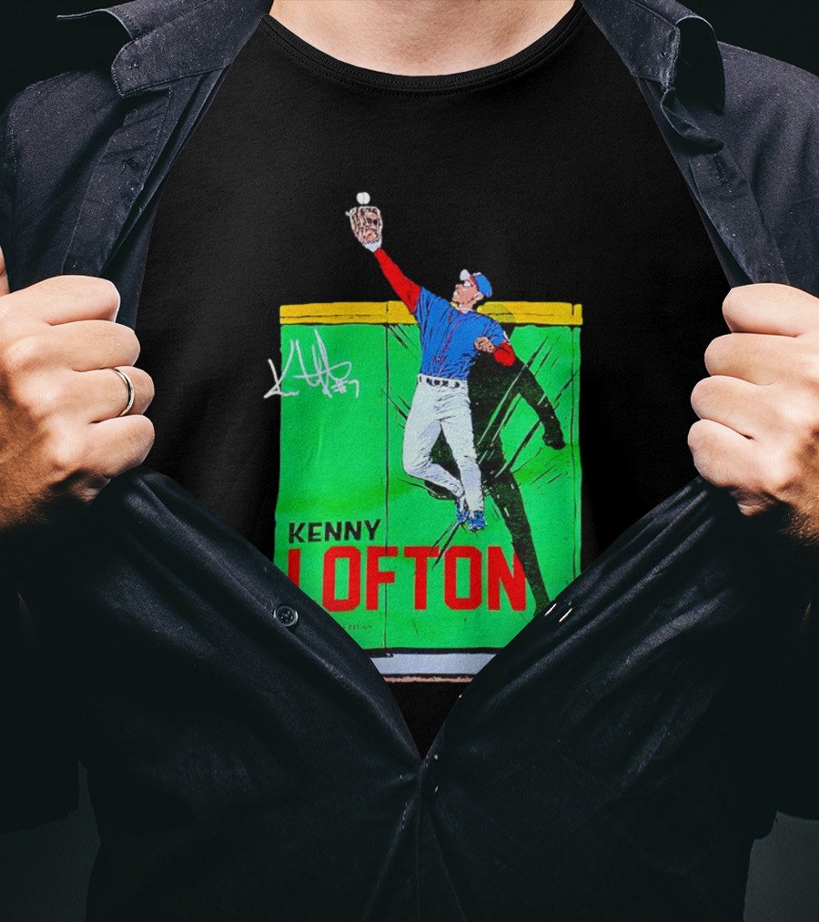 Kenny Lofton Signature Catch Baseball T-Shirt