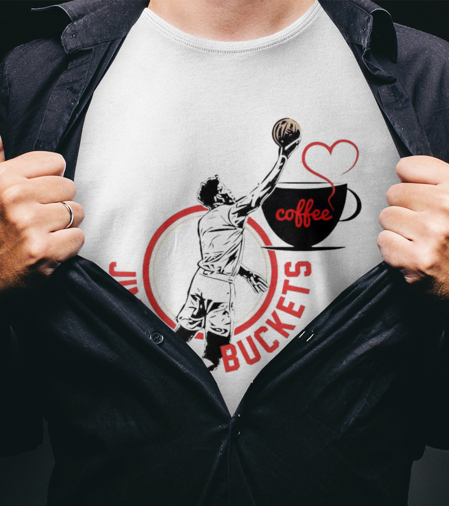 Miami Heat Jimmy Buckets Coffee Slam Dunk Cup Heart T-Shirt