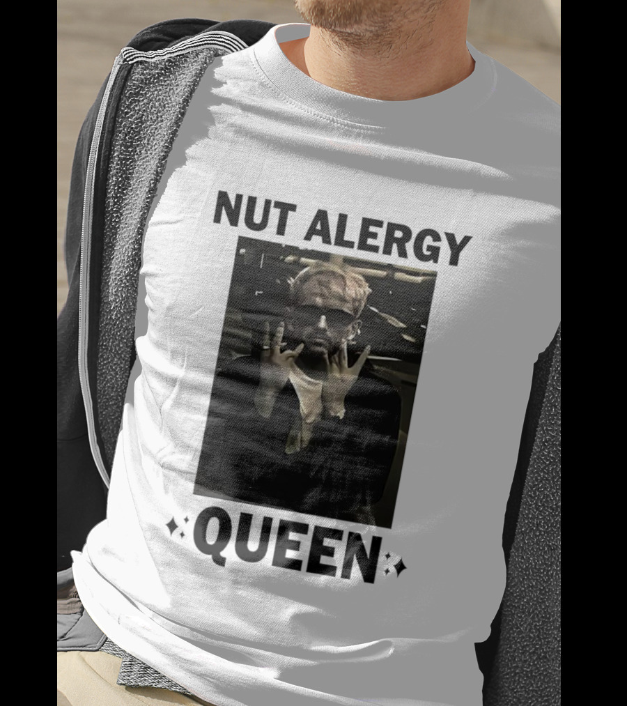 Nut Alergy Rock Sign Queen T-Shirt