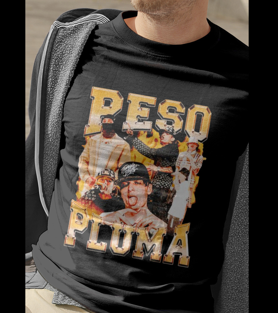 Peso Pluma Collage With Urban Streetwear T-Shirt