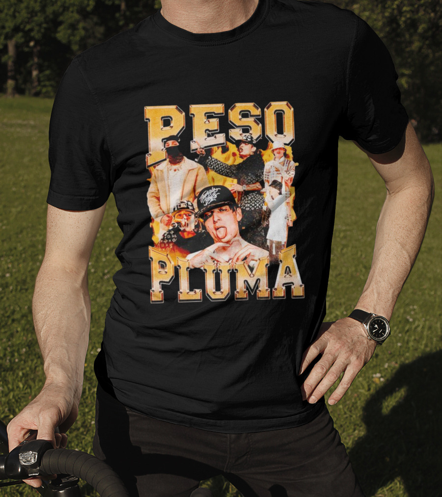 Peso Pluma Collage With Urban Streetwear T-Shirt