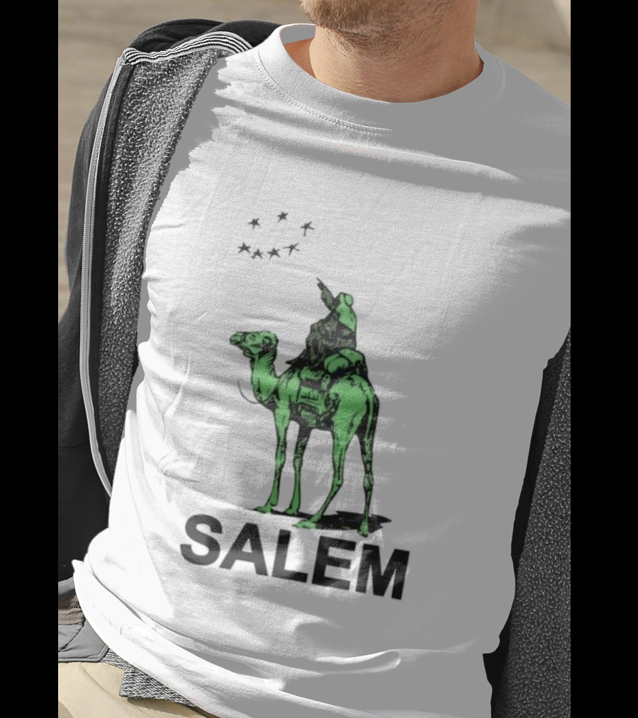 Salem Silkroad Camel And Stars In Green T-Shirt