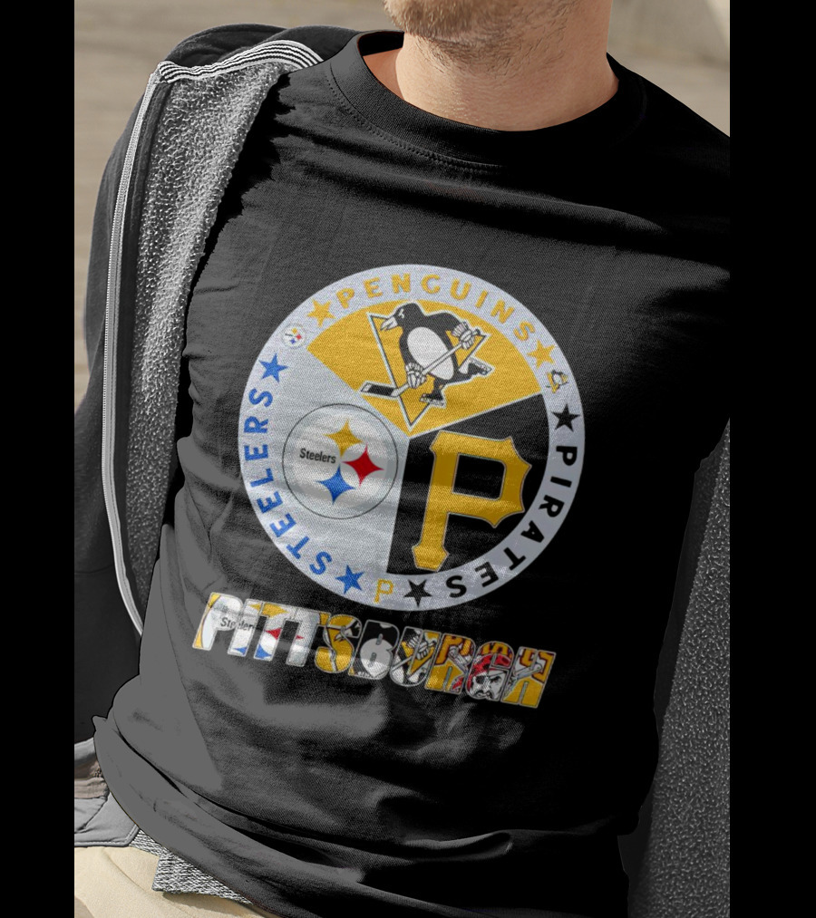 Pittsburgh Steelers Penguins Pirates Pittsburgh Sports T-Shirt