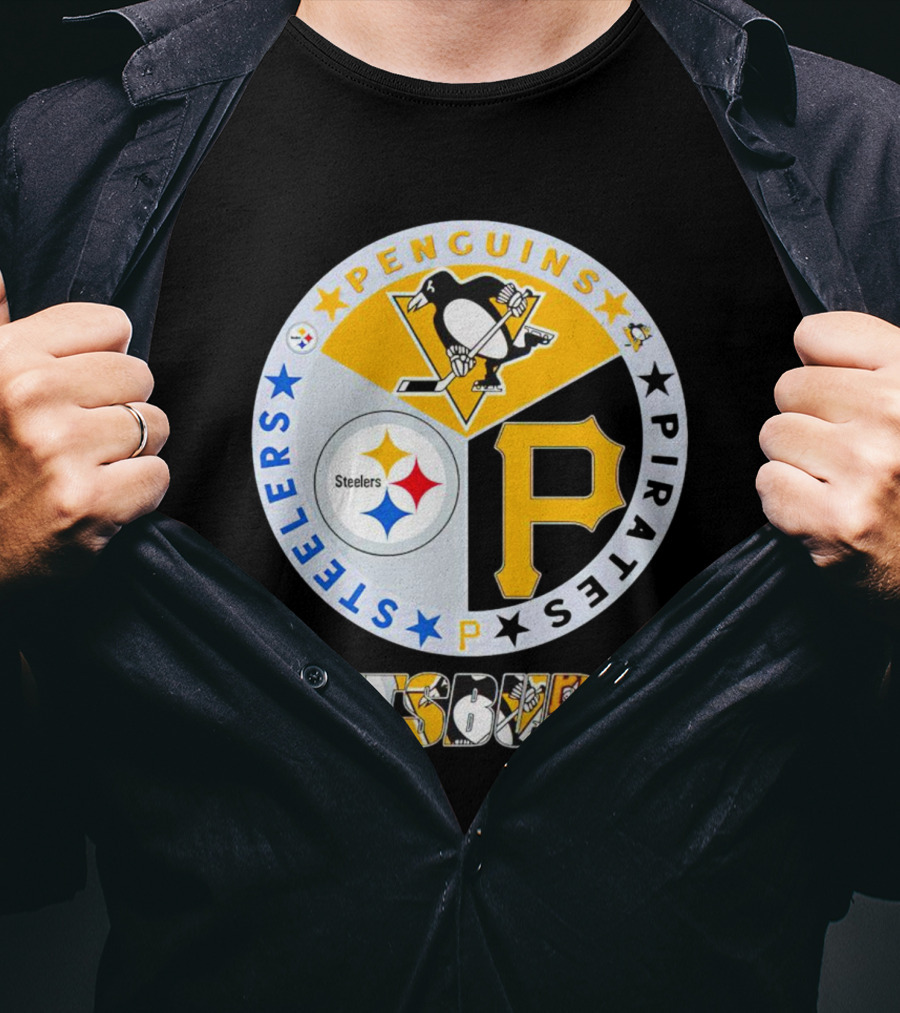 Pittsburgh Steelers Penguins Pirates Pittsburgh Sports T-Shirt