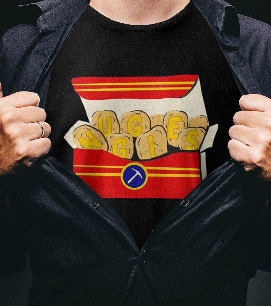 Denver Nuggets Chicken Nuggets Box With Basketball T-Shirt