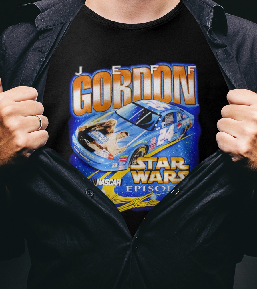 Jeff Gordon NASCAR Star Wars Episode I Racing Car 24 T-Shirt