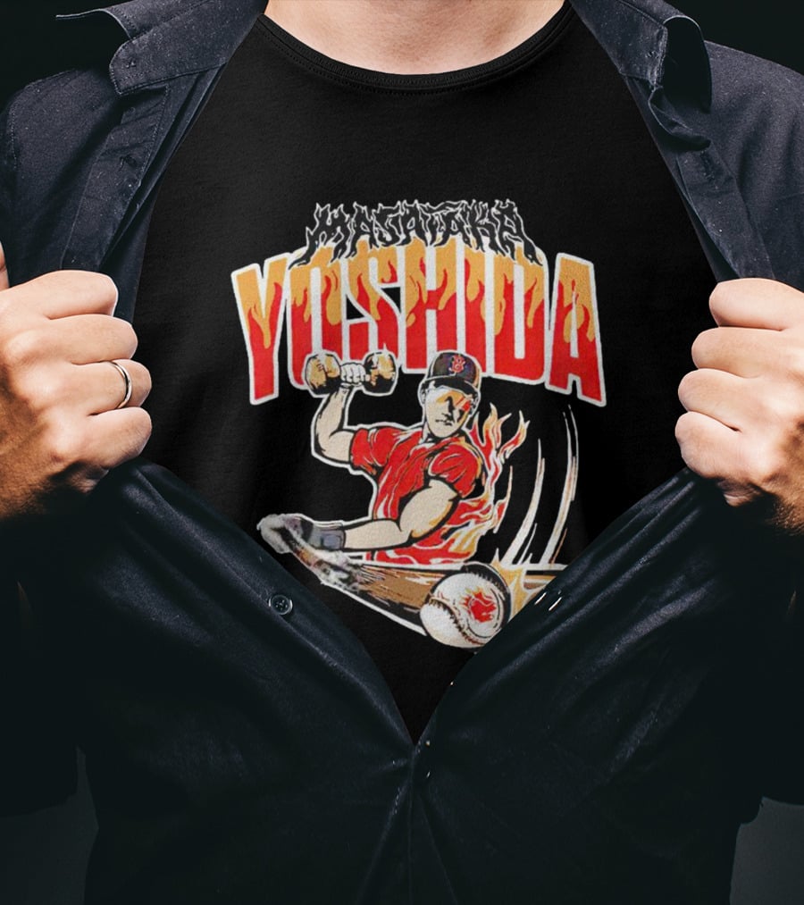 Masataka Yoshida Baseball Fireball Swinging Athlete T-Shirt