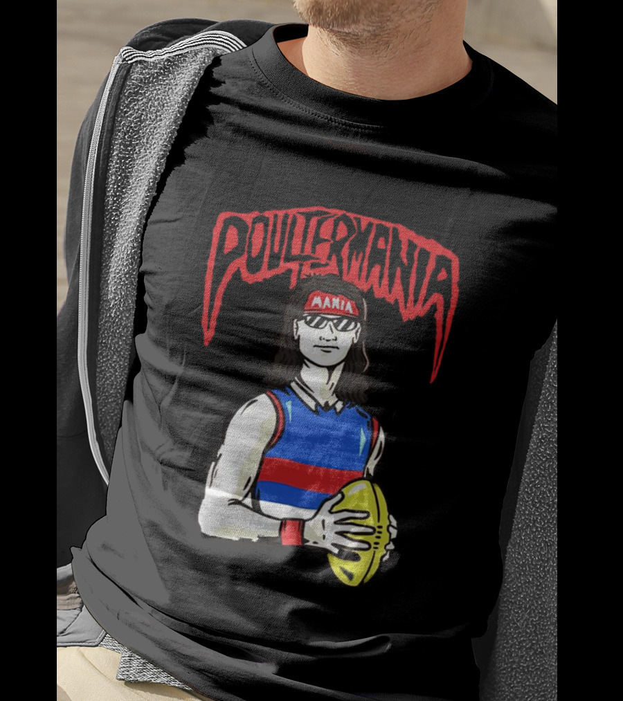 Poultermania Mania Red Headband Football Player With Yellow Ball T-Shirt