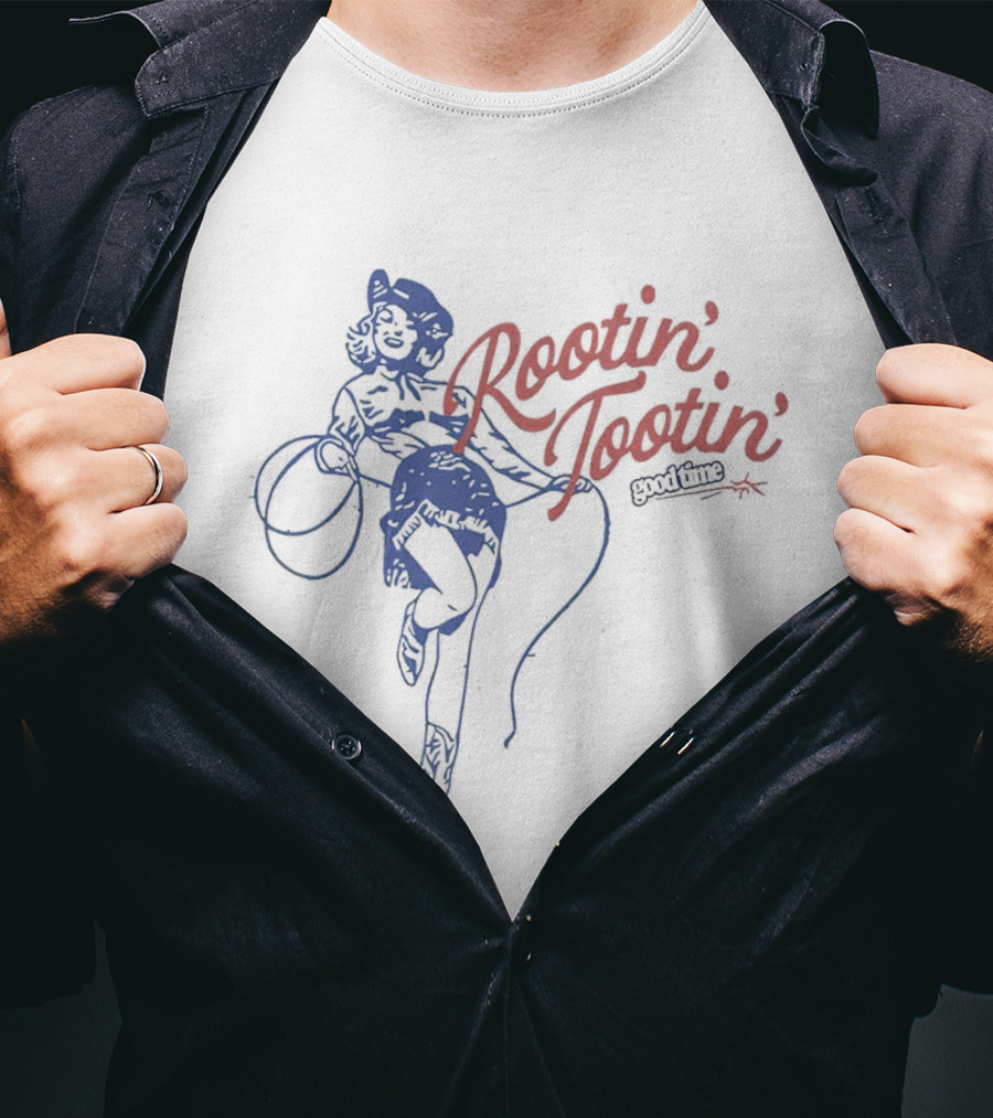 Rootin Tootin Retro Cowgirl With Lasso T-Shirt