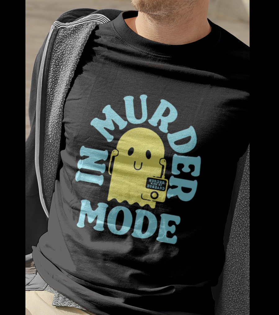 In Murder Mode Ghost Holding Mug T-Shirt