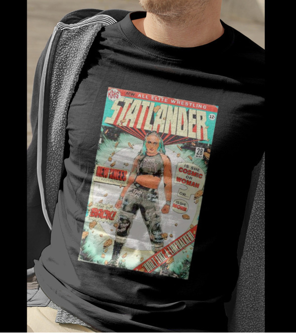 Kris AEW Statlander Back New Knees No Restrictions Cosmic Woman Comic 28 May 12 T-Shirt