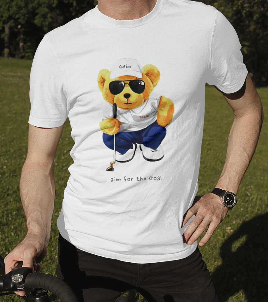 Golfer Bear Aim For The Goal T-Shirt