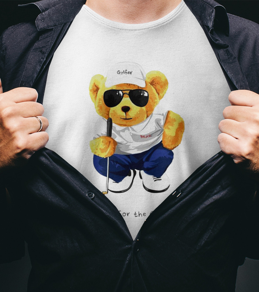 Golfer Bear Aim For The Goal T-Shirt
