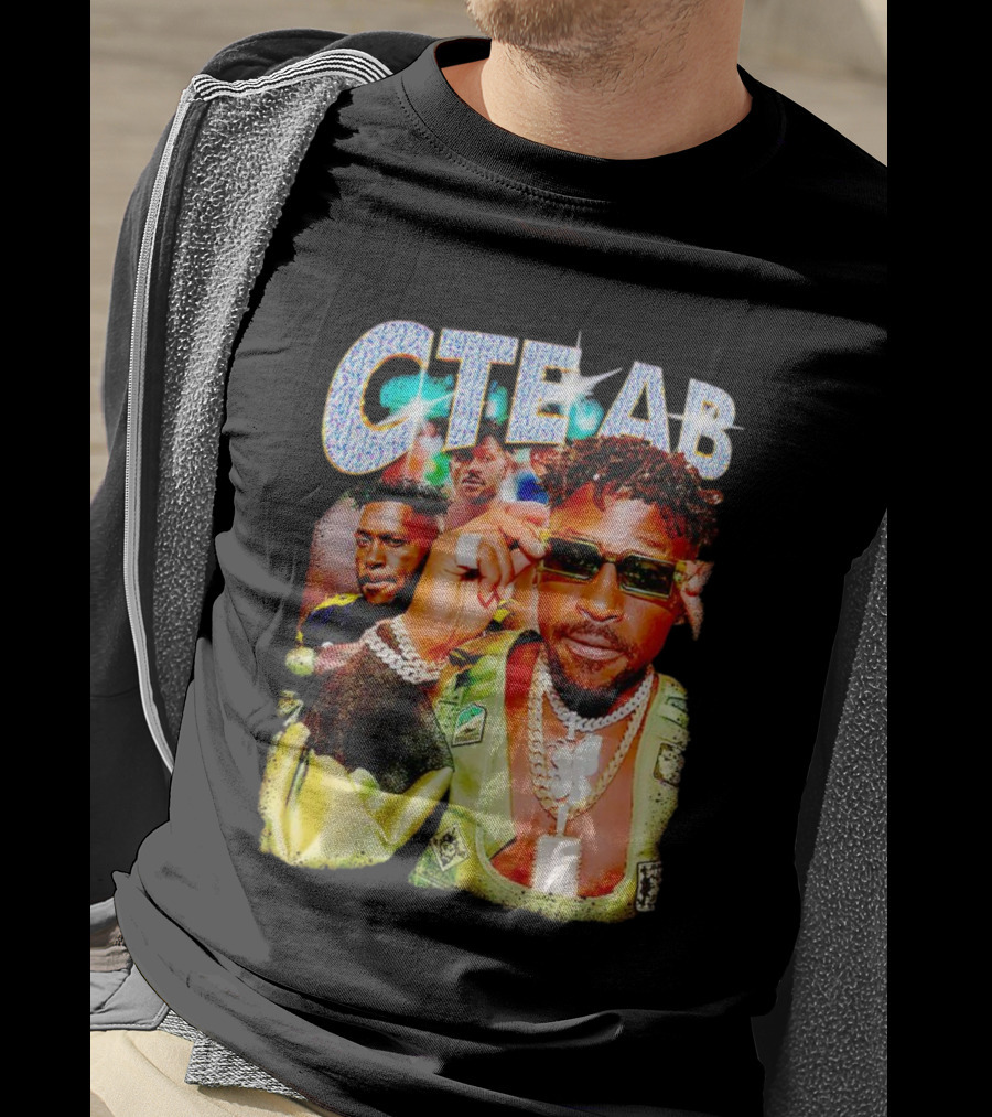 CTE AB Antonio Brown Vibrant Portrait With Sunglasses And Jewelry T-Shirt