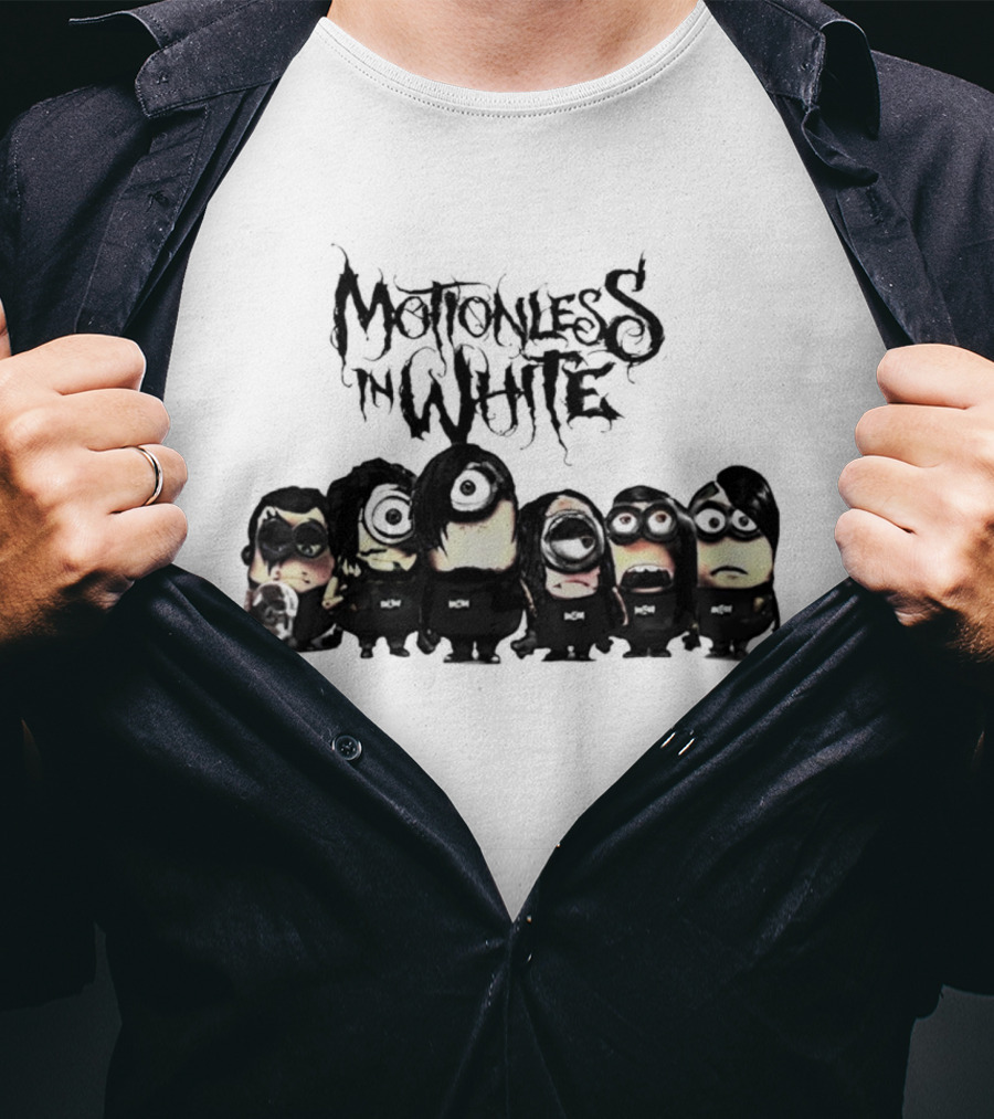 Motionless In White Minions Fiery Dark Character Ensemble T-Shirt