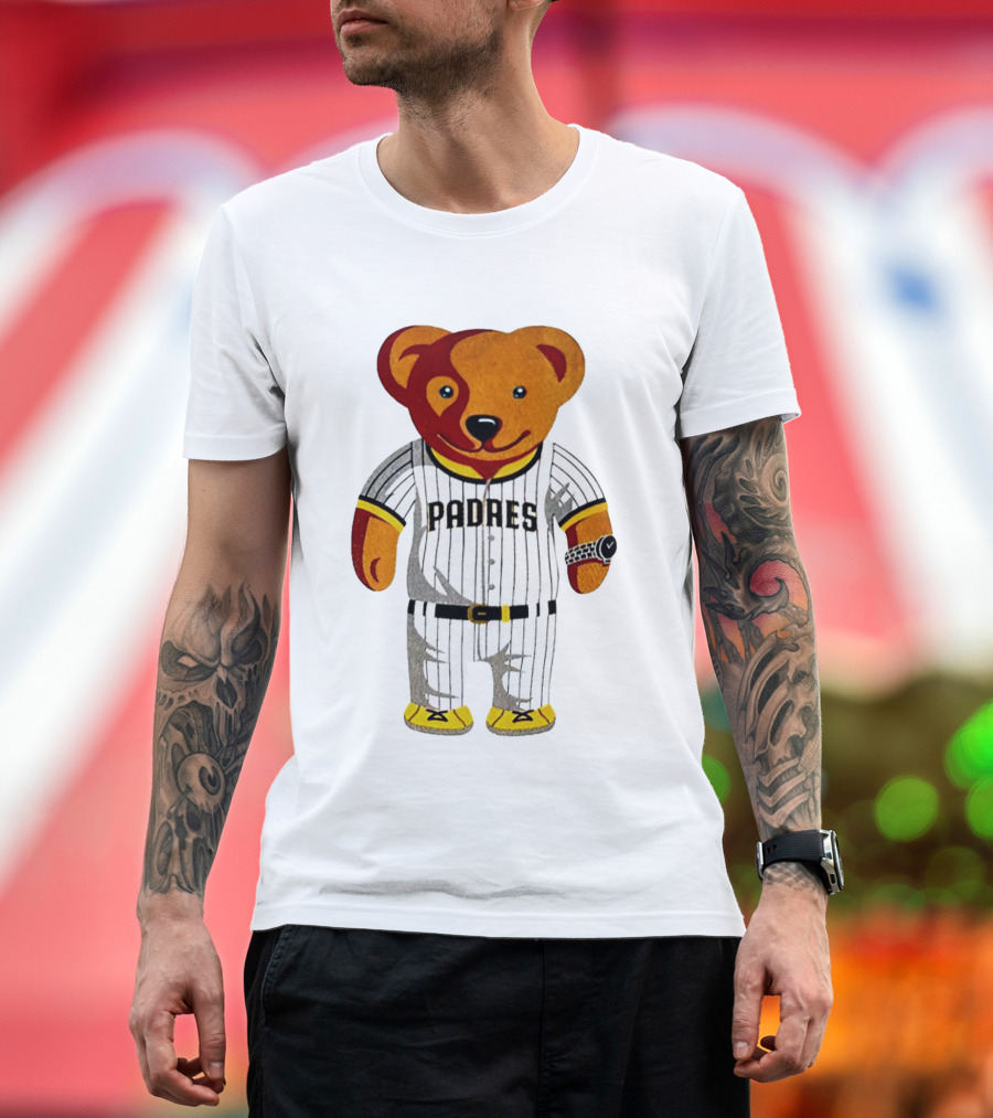 Oris Bear Padres San Diego Baseball Team T-Shirt