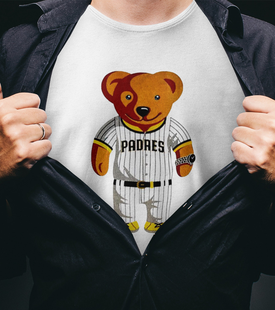Oris Bear Padres San Diego Baseball Team T-Shirt