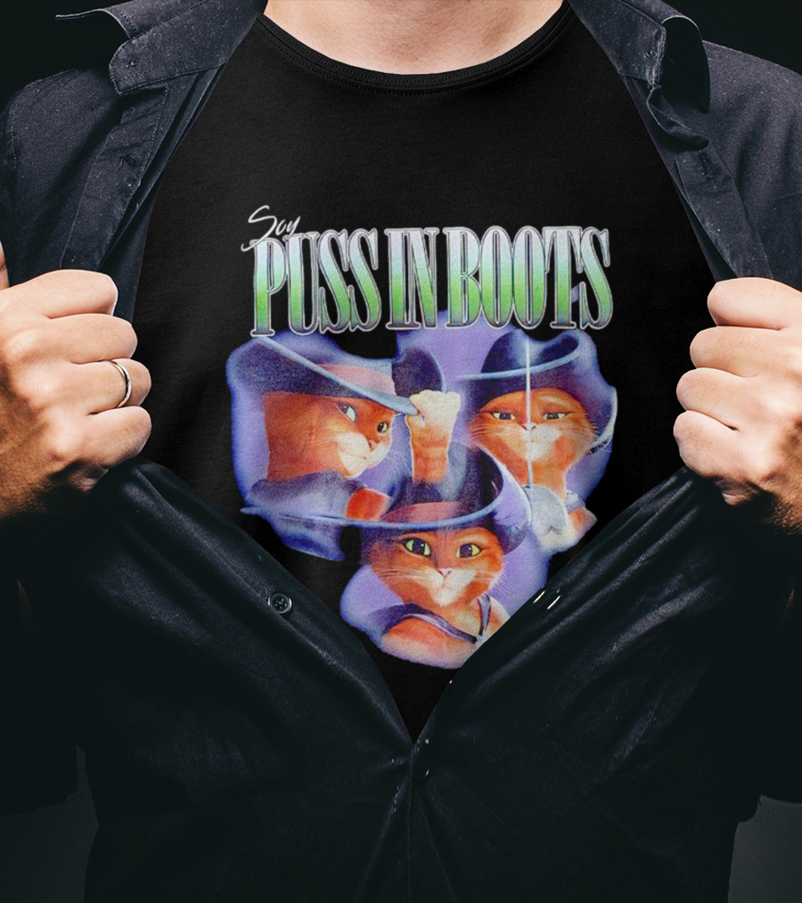 Soy Puss In Boots Trio With Hats And Sword T-Shirt