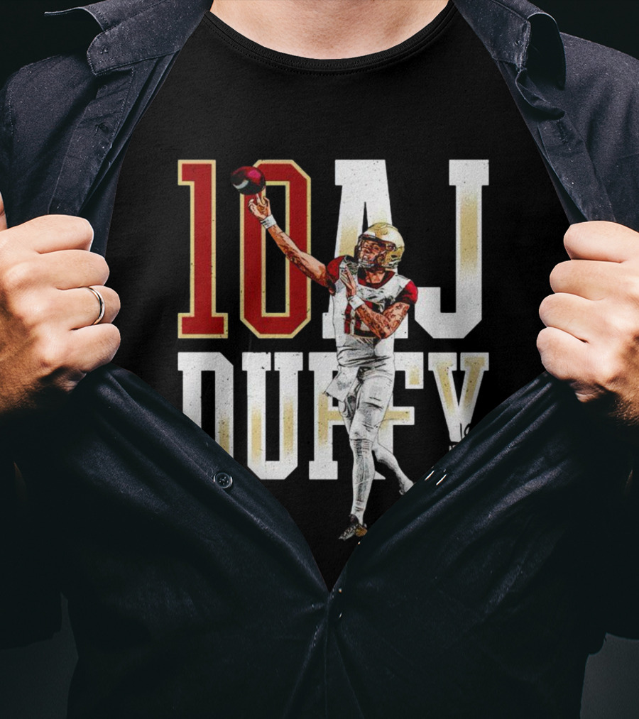 Aj Duffy 10 Florida State Seminoles Football Player T-Shirt