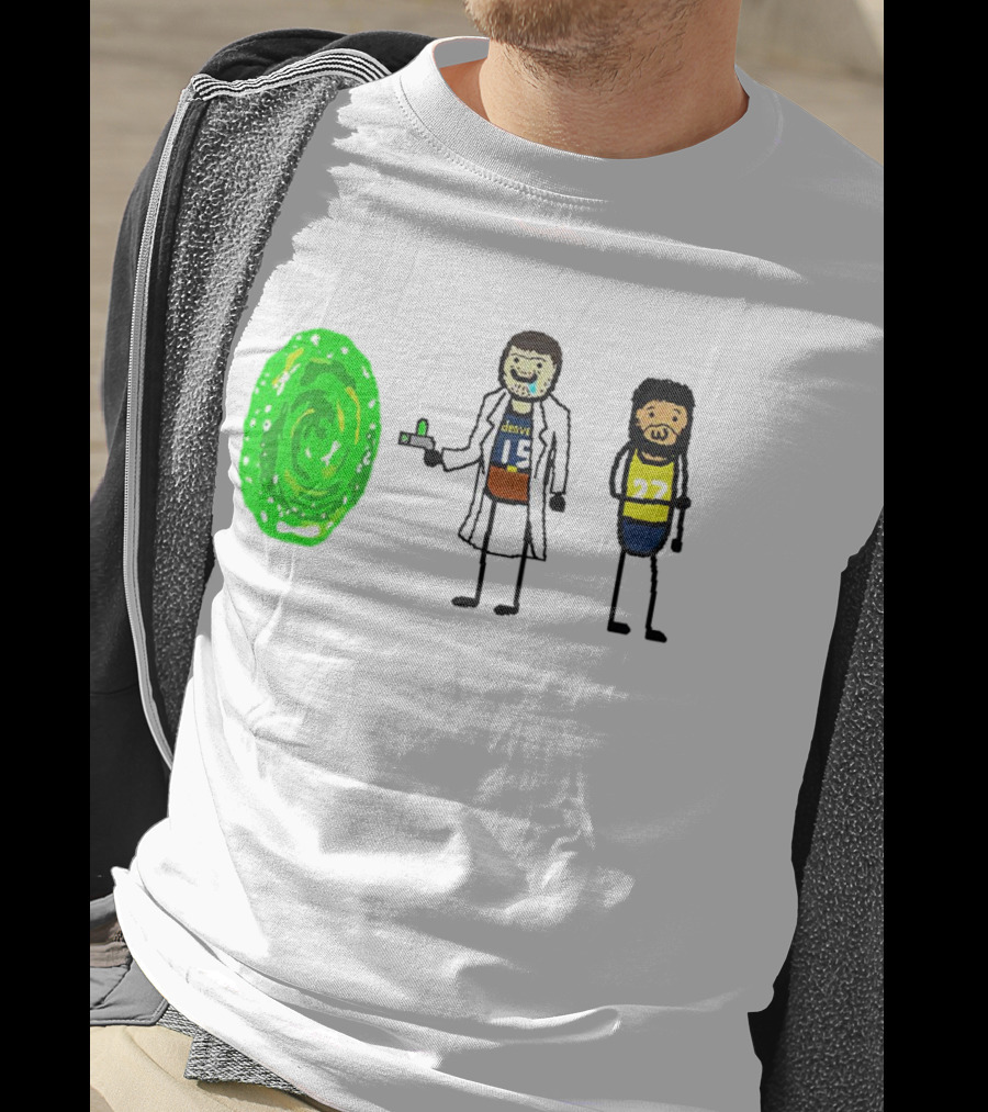 Rick-ola Jokic And Jamal Morty Denver 15 27 Portal T-Shirt