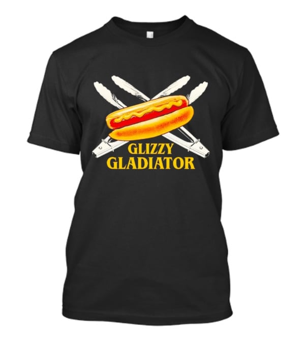 Glizzy Gladiator Hot Dog And Grill Tongs Crossed T-Shirt