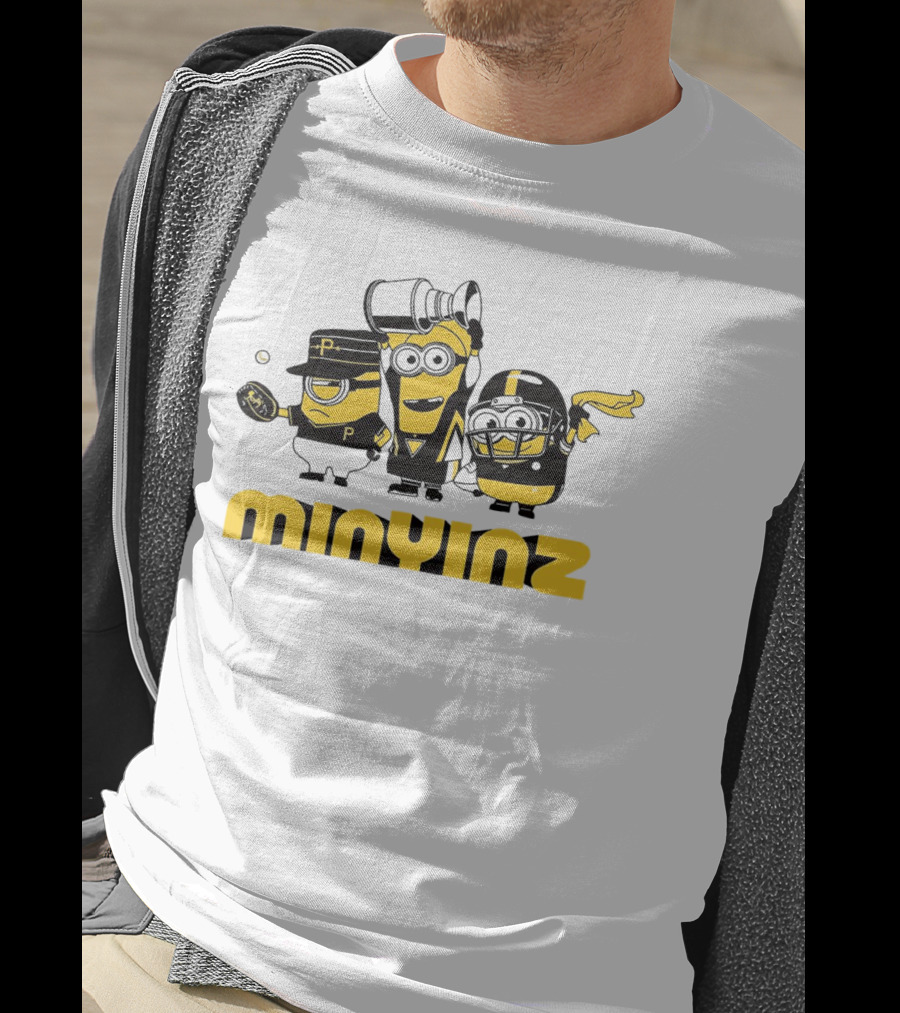 Minions Mini Yinz Pittsburgh Sports Jeff D. Lowe T-Shirt